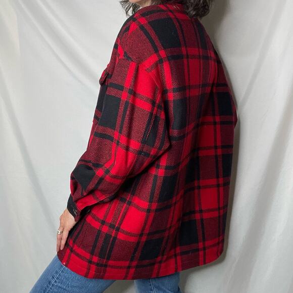 Vintage Lizwear buffalo plaid check mackinaw jacket coat insulated liz claiborne - Picture 3 of 17